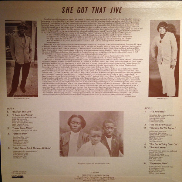 Sunnyland Slim - She Got That Jive (LP, Album)
