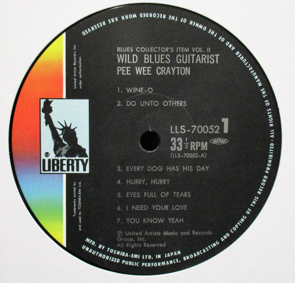 Pee Wee Crayton - Wild Blues Guitarist (LP, Comp)