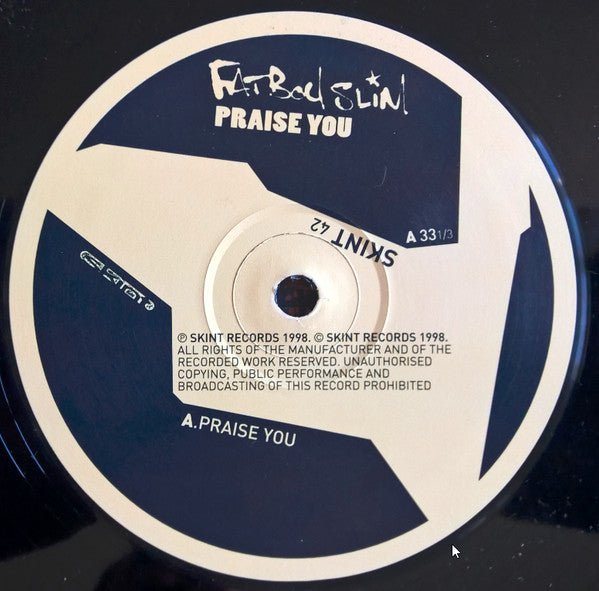 Fatboy Slim - Praise You (12"", Single)