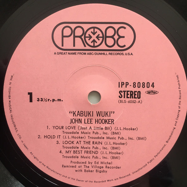 John Lee Hooker - Kabuki Wuki (LP, Album)