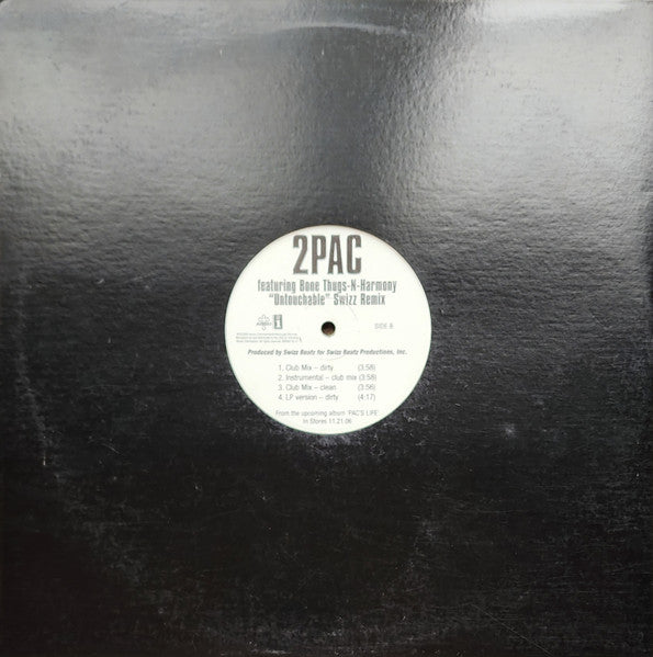 2Pac - Untouchable (Swizz Remix)(12", Single)