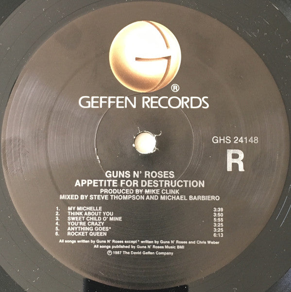 Guns N' Roses - Appetite For Destruction (LP, Album)