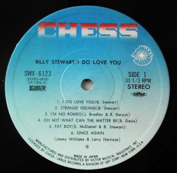 Billy Stewart - I Do Love You (LP, Album, RE)