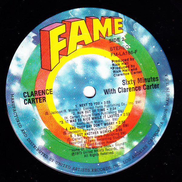 Clarence Carter - Sixty Minutes With Clarence Carter (LP, Album, Ter)