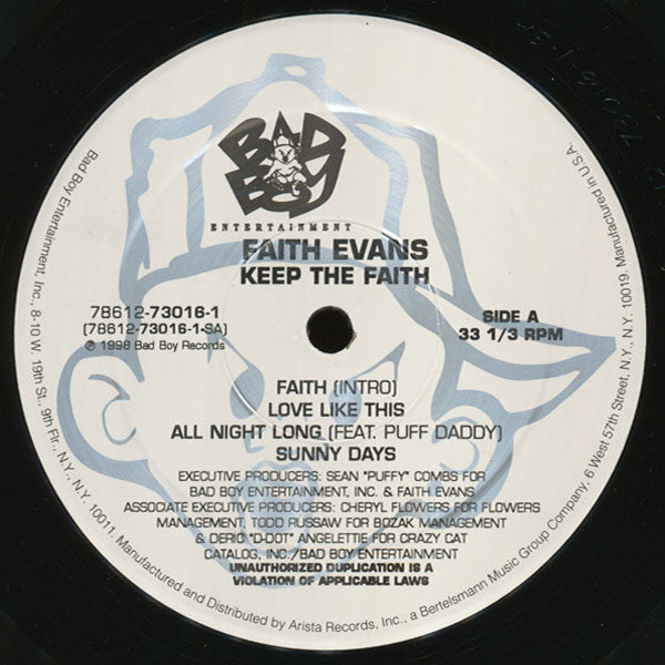 Faith Evans - Keep The Faith (2xLP, Album)