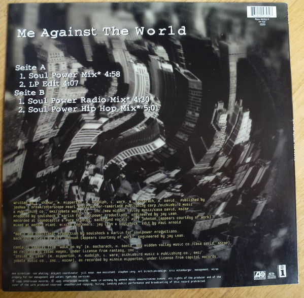 2Pac - Me Against The World (12"", Single)
