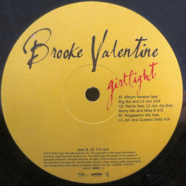 Brooke Valentine - Girlfight (12"", Single)