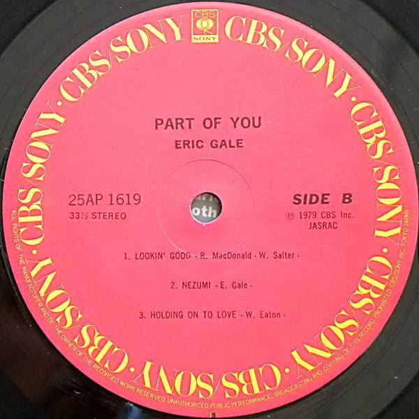 Eric Gale - Part Of You (LP, Album)