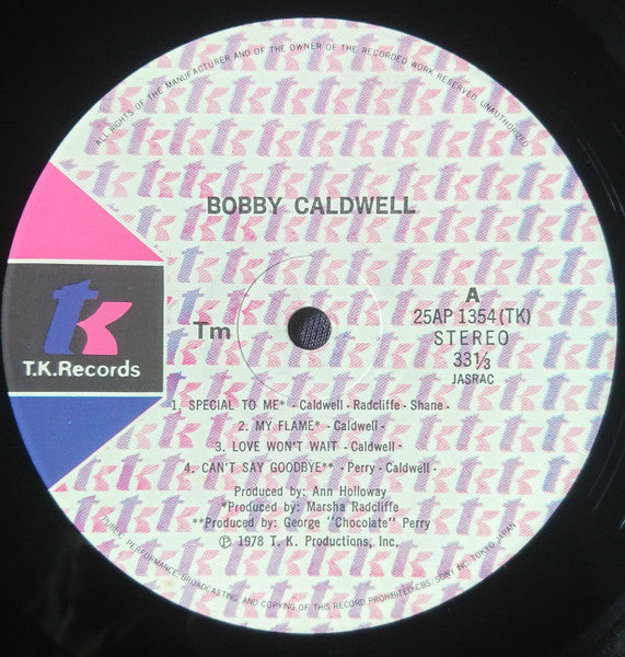 Bobby Caldwell - Bobby Caldwell (LP, Album)