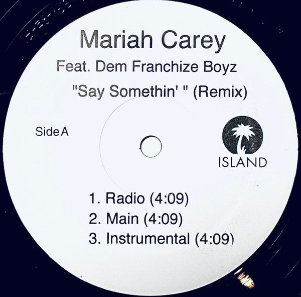 Mariah Carey - Say Somethin' (Remix)(12", Single)