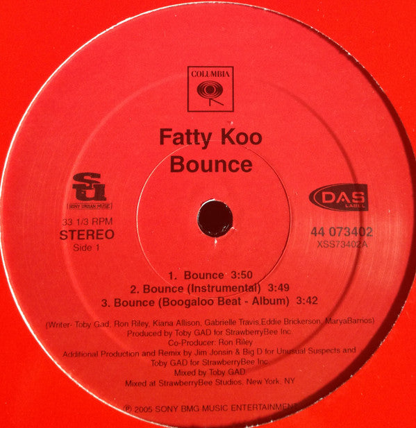 Fatty Koo - Bounce (12"", Single)
