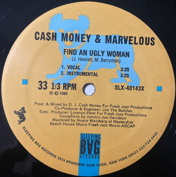 Cash Money & Marvelous - Find An Ugly Woman / The Mighty Hard Rocke...