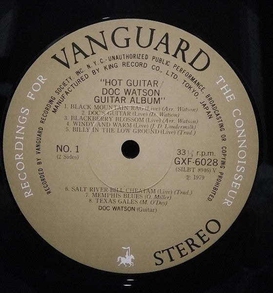 Doc Watson - Hot Guitar / Doc Watson Guitar Album (LP, Album)
