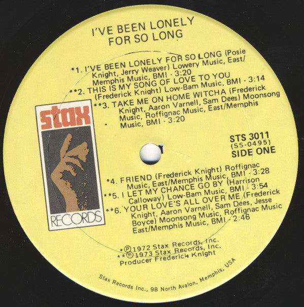 Frederick Knight - I've Been Lonely For So Long (LP, Album)