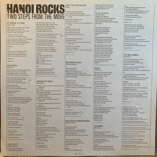 Hanoi Rocks - Two Steps From The Move (LP, Album)