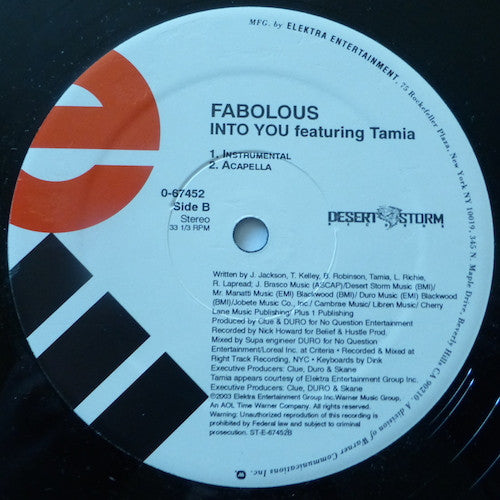 Fabolous Featuring Tamia - Into You (12"")