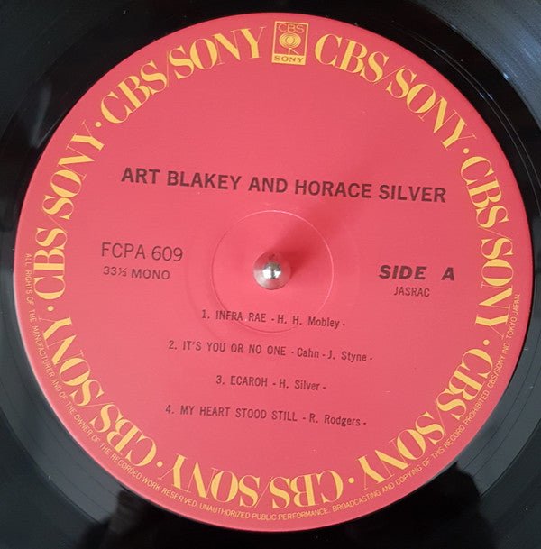 Art Blakey - Art Blakey And Horace Silver(LP, Comp, Mono)