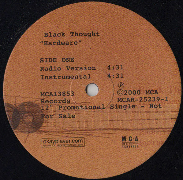 Black Thought - Hardware (12"", Promo)