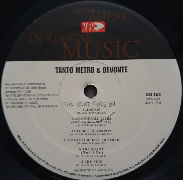 Tanto Metro & Devonte - The Beat Goes On (LP, Album)