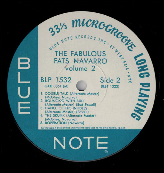 Fats Navarro - The Fabulous Fats Navarro Volume 2(LP, Album, Mono, ...