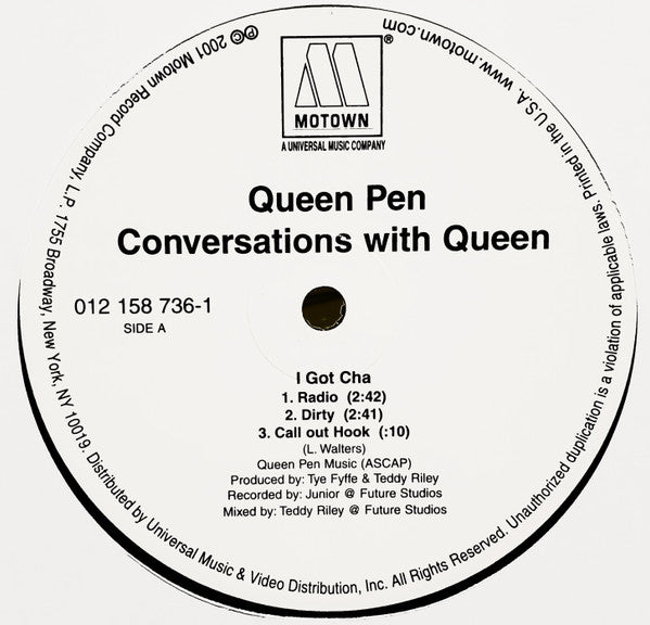 Queen Pen - I Got Cha / Baby Daddy (12"", Single)
