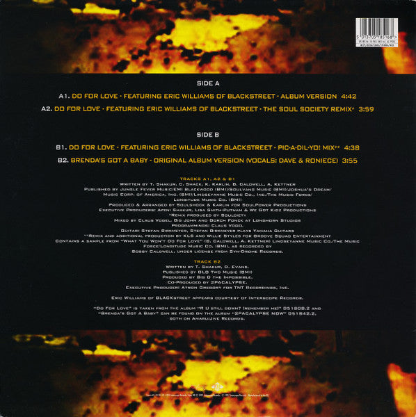 2Pac - Do For Love (12"")