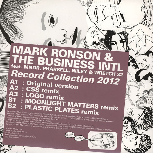 Mark Ronson & The Business Intl - Record Collection 2012 (12"")