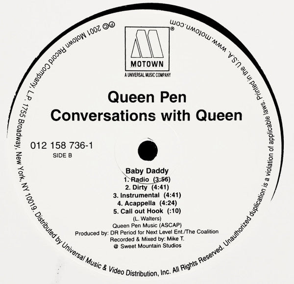 Queen Pen - I Got Cha / Baby Daddy (12"", Single)