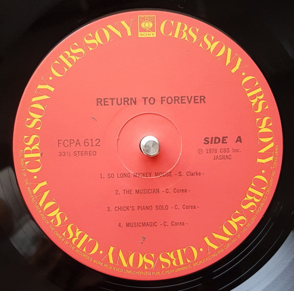 Return To Forever - Return To Forever (LP, Album, Club, RE)