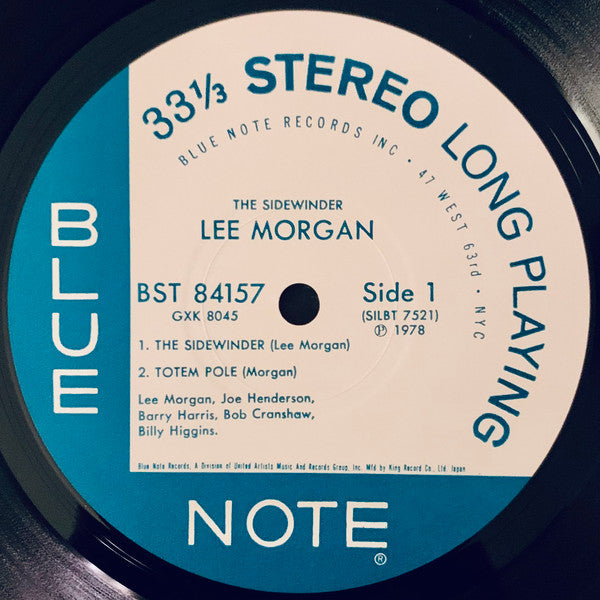 Lee Morgan - The Sidewinder (LP, Album, RE)