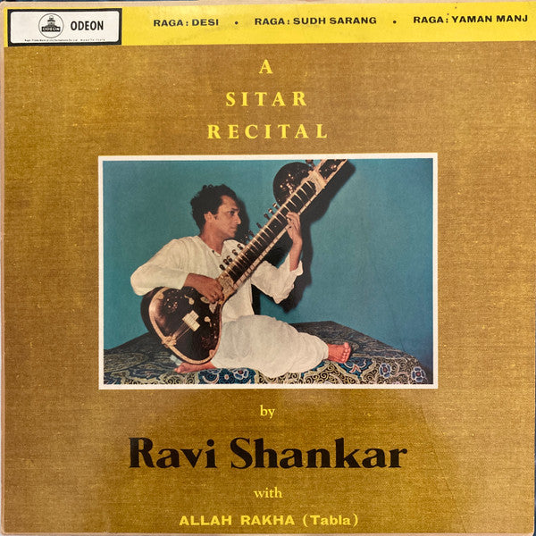 Ravi Shankar - A Sitar Recital (LP, Album)