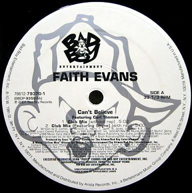 Faith Evans Featuring Carl Thomas - Can't Believe (12"")