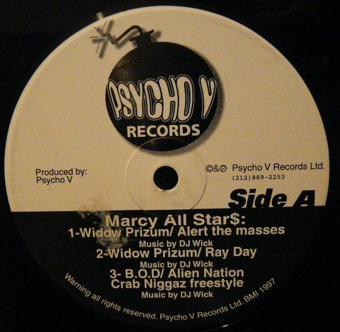 Marcy All Star$ / B.O.D. Click - Alert The Masses / Crab Niggaz (12"")