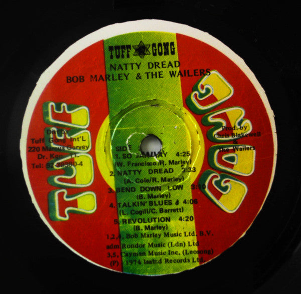 Bob Marley & The Wailers - Natty Dread (LP, Album)