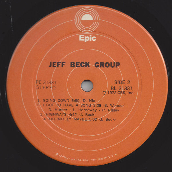Jeff Beck Group - Jeff Beck Group (LP, Album, RP, Mis)