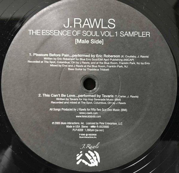 J. Rawls - The Essence Of Soul Vol.1 Sampler (12"", Smplr)