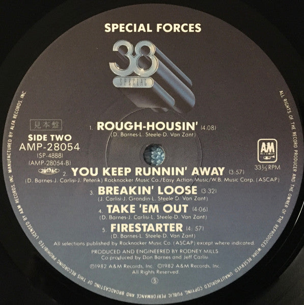 38 Special (2) - Special Forces (LP, Album, Promo)
