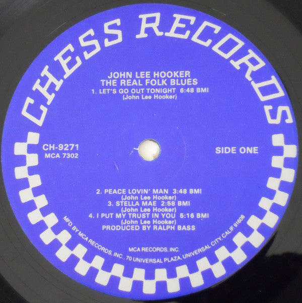 John Lee Hooker - The Real Folk Blues (LP, Album, RE, Glo)