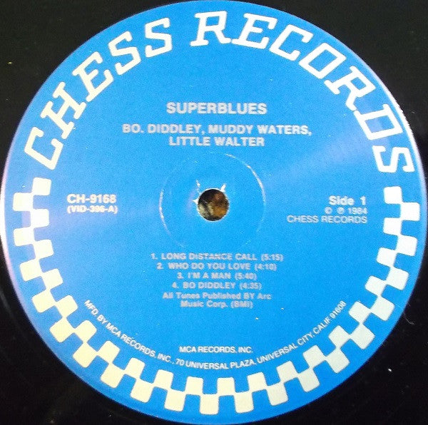 Bo Diddley, Little Walter, Muddy Waters - Super Blues (LP, Album, RE)