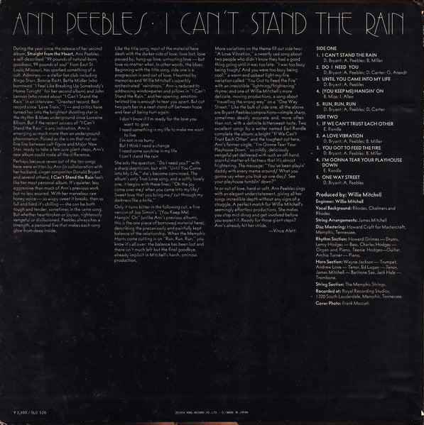 Ann Peebles - I Can't Stand The Rain (LP, Album)