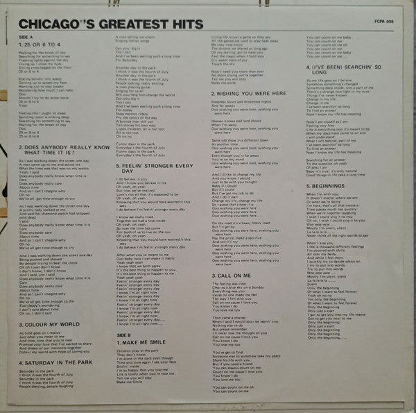 Chicago (2) - Chicago IX - Chicago's Greatest Hits (LP, Comp, RE)