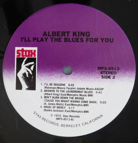 Albert King - I'll Play The Blues For You (LP, Album, RE, RM)