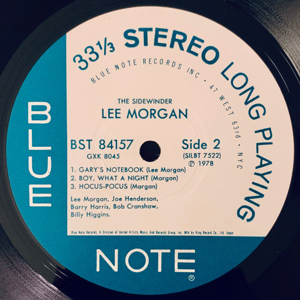 Lee Morgan - The Sidewinder (LP, Album, RE)