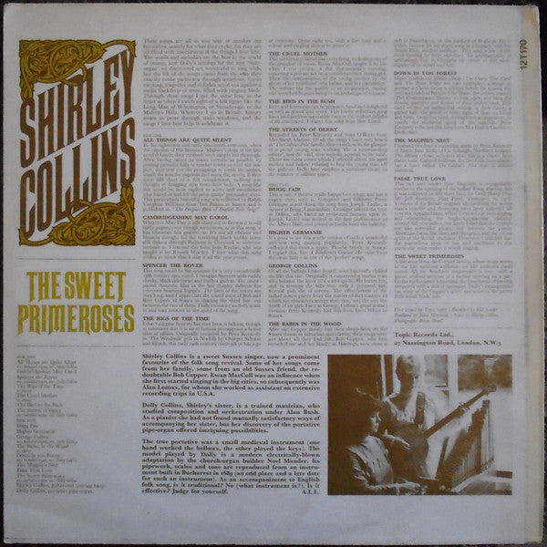 Shirley Collins - The Sweet Primeroses (LP, Album)