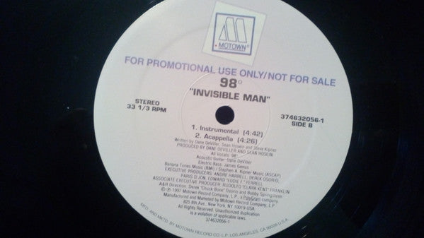 98°* - Invisible Man (12"", Promo)