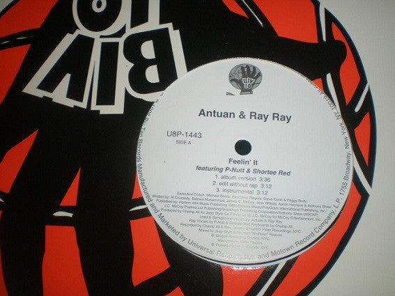 Antuan & Ray Ray* Featuring P-Nutt & Shortee Red - Feelin’ It (12"")
