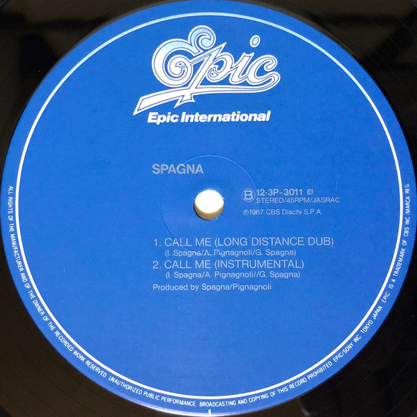Spagna* - Call Me (12"", Maxi)