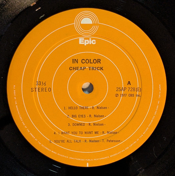 Cheap Trick - In Color  (LP, Album)