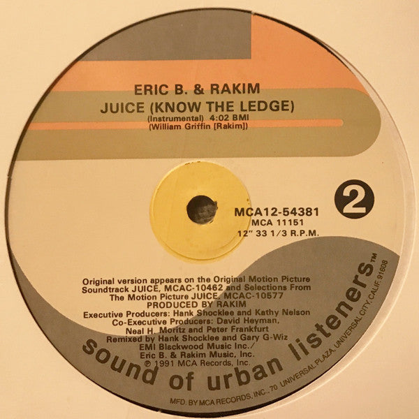 Eric B. & Rakim - Juice (Know The Ledge) (12"", Pla)