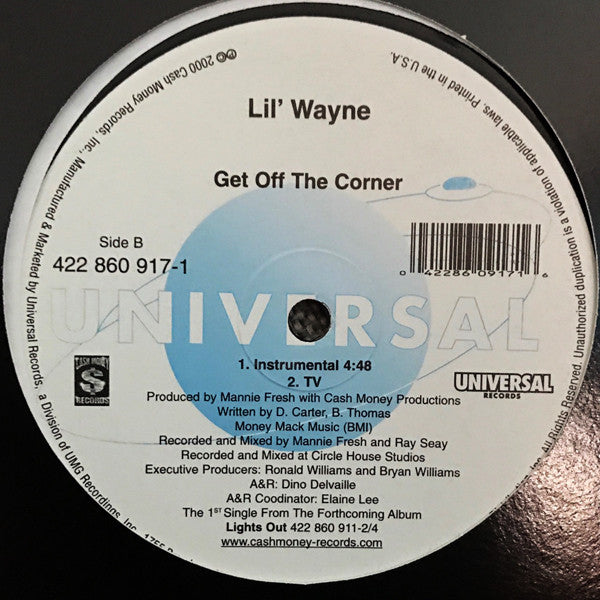 Lil' Wayne* - Get Off The Corner (12"")